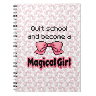 kawaii verliet school om een magisch meisje te wor notitieboek