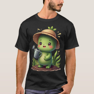 Kawaii Vetplantentuinier Moeder van Planten Sticke T-shirt