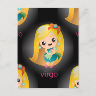kawaii virgo briefkaart