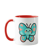 Kawaii Vlinder Koffiemok Keuken Kantoor Kunst
