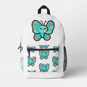Kawaii Vlinder Terug Naar School Mooie Kunst Bedrukte Rugzak