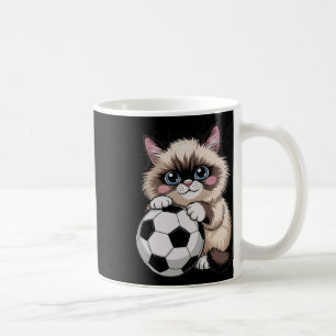 Kawaii Voetbal Birman Gewoon Meisje Dat Van Katten Koffiemok