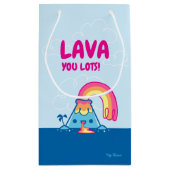 Kawaii Volcano Klein Cadeauzakje (Achterkant)