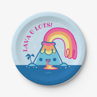 Kawaii Volcano Papieren Bordje