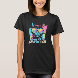 Kawaii Voorbereiden Wees in AWE TISME Kat Autisme T-shirt