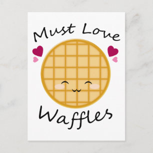Kawaii Waffle Briefkaart
