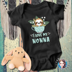 Kawaii Wasbeer Ik Hou Van Mijn Nonna Romper