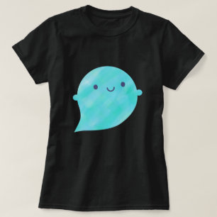 Kawaii Watercolor Ghost (Oceaan) T-shirt
