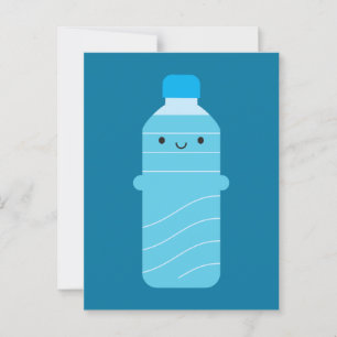 Kawaii-waterfles Briefkaart