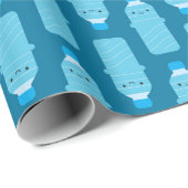Kawaii waterflessen cadeaupapier (Rol Hoek)