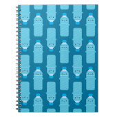 Kawaii waterflessen notitieboek (Voorkant)