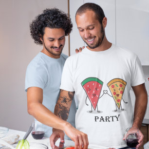 Kawaii Watermelon Pizza Party Food Lover Unisex T-shirt