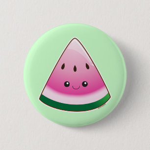 Kawaii Watermelon Ronde Button 5,7 Cm