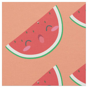 Kawaii Watermelon Stof