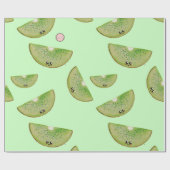 Kawaii Waterverf Kiwi Cadeaupapier (Vlak)