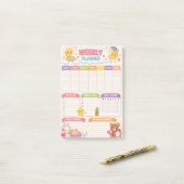 Kawaii Weekplanner Post-it® Notes (Op bureau)
