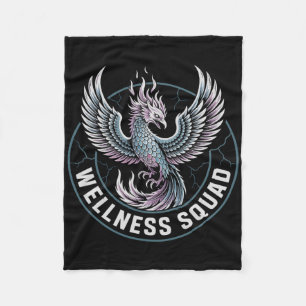 Kawaii Wellness Squad Herstelsquad Nuchterheid Ot  Fleece Deken