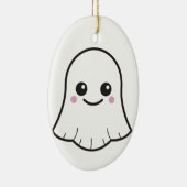 Kawaii White geest Keramisch Ornament (Rechts)