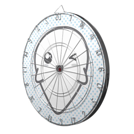 Kawaii Winking Ghost Cible de flechettes (Devant droit)