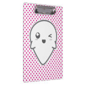 Kawaii Winking Ghost Clip Board Klembord (Rechts)
