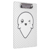 Kawaii Winking Ghost Clip Board Klembord (Rechts)