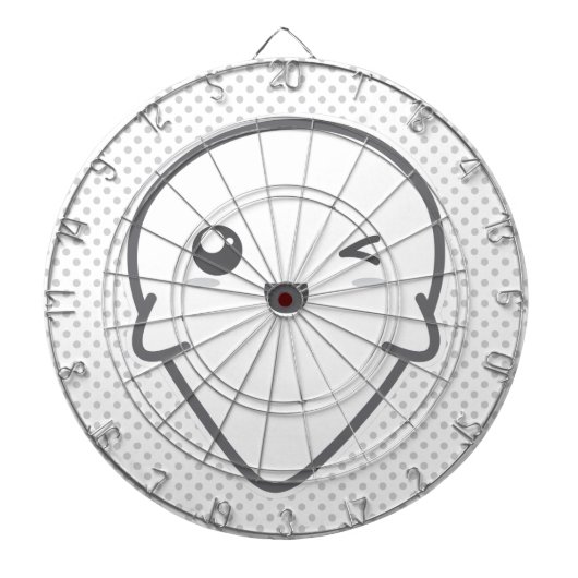 Kawaii Winking Ghost Dart Board Dartbord (Voorkant)