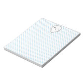 Kawaii Winking Ghost-laptop Notitieblok (Gedraaid)