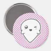 Kawaii Winking Ghost Magnet Magneet (Voorkant / Achterkant)