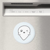 Kawaii Winking Ghost Magnet Magneet (Insitu (Vaatwasser))