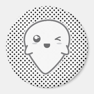 Kawaii Winking Ghost Magnet Magneet