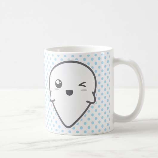 Kawaii Winking Ghost Mug (Droite)
