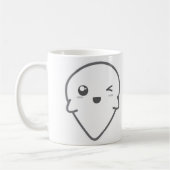 Kawaii Winking Ghost Mug (Gauche)