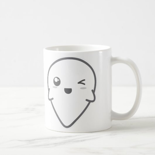Kawaii Winking Ghost Mug (Droite)