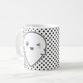 Kawaii Winking Ghost Mug (Devant gauche)