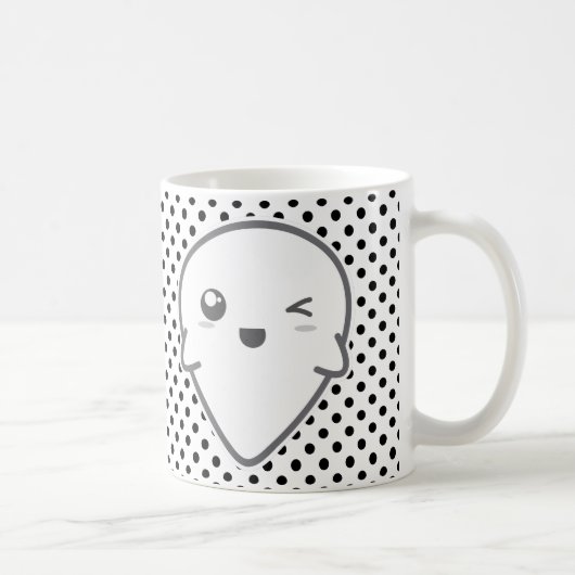 Kawaii Winking Ghost Mug (Droite)
