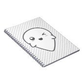 Kawaii Winking Ghost Notitieboek (Rechterzijde)