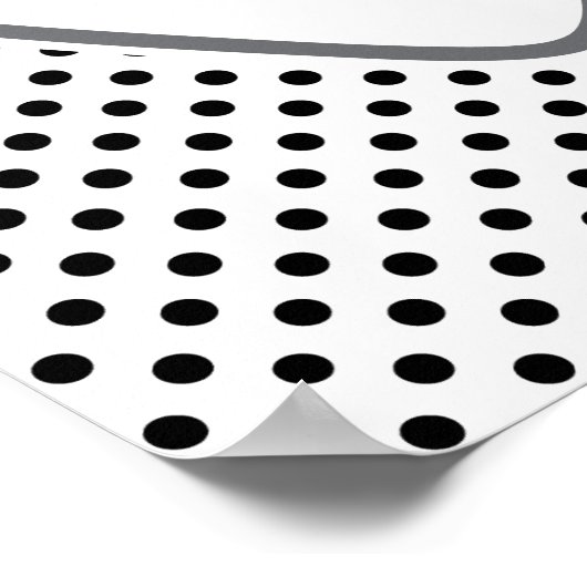 Kawaii Winking Ghost Poster Imprimer (Coin)