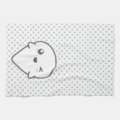 Kawaii Winking Ghost Serviette de cuisine (Horizontal)