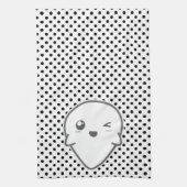 Kawaii Winking Ghost Serviette de cuisine (Vertical)
