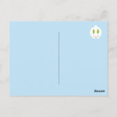 Kawaii Winter Snow Bunny Briefkaart (Achterkant)