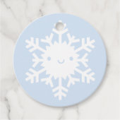 Kawaii Winter Snowflake Bedankjes Labels (Voorkant)