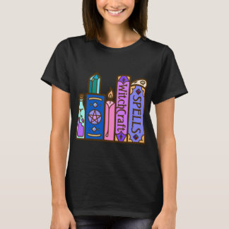 Kawaii witchy-boekenplankenbibliotheek t-shirt