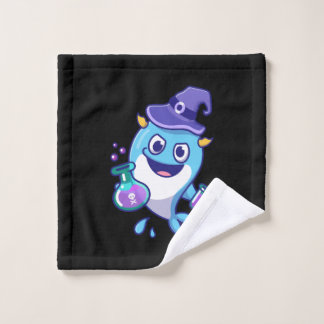 Kawaii Wizard Whale Potion Science Design Washandje