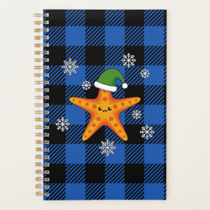 Kawaii Xmas Starfish sur Blue Buffalo Motif
