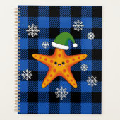 Kawaii Xmas Starfish sur Blue Buffalo Motif (Devant)