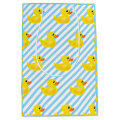 Kawaii Yellow Rubber Duck Pattern Medium Cadeauzakje (Voorkant)