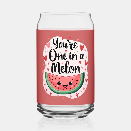 Kawaii "You're One in a Melon" Cute Watermelon Pun (Recto)
