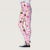Kawaii Zoete Harten En Chocolade Leggings (Links)