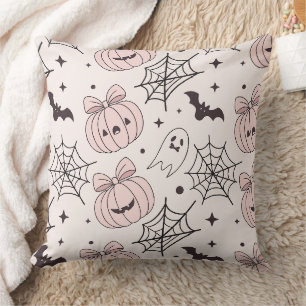 Kawaii Zoete Roze Griezelig Halloween Patroon Kussen