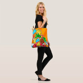 Kawaii Zomer Doodles Zonne Strand en Tropisch Draagtas